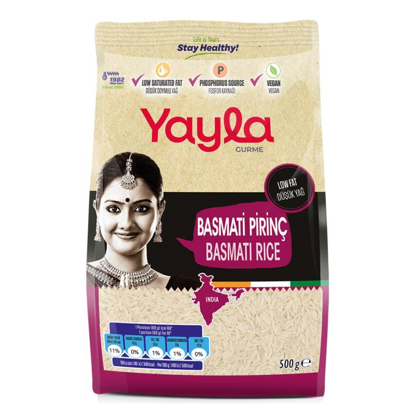 Yayla Gurme Basmati Pirinç 500 G - 1