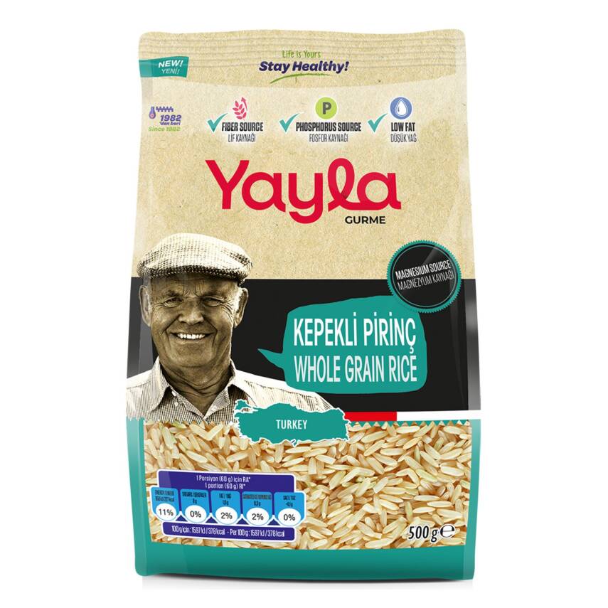 Yayla Gurme Kepekli Pirinç 500 G - 1