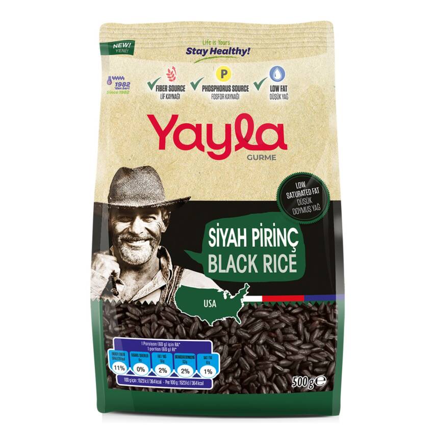 Yayla Gurme Siyah Pirinç 500 G - 1