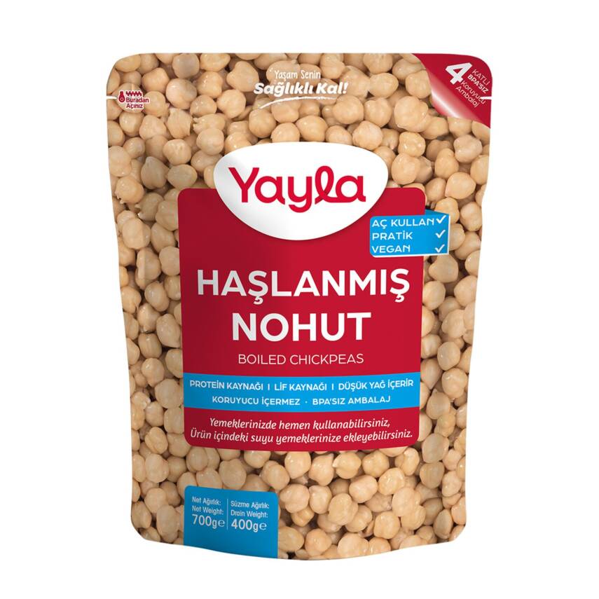 Yayla Haşlanmış Nohut 700 G - 1