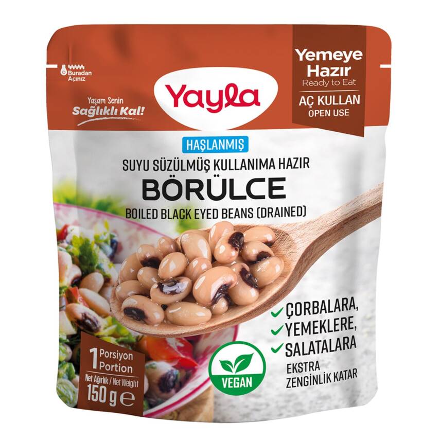 Yayla Haşlanmış Suyu Süzülmüş Börülce 150 G - 1