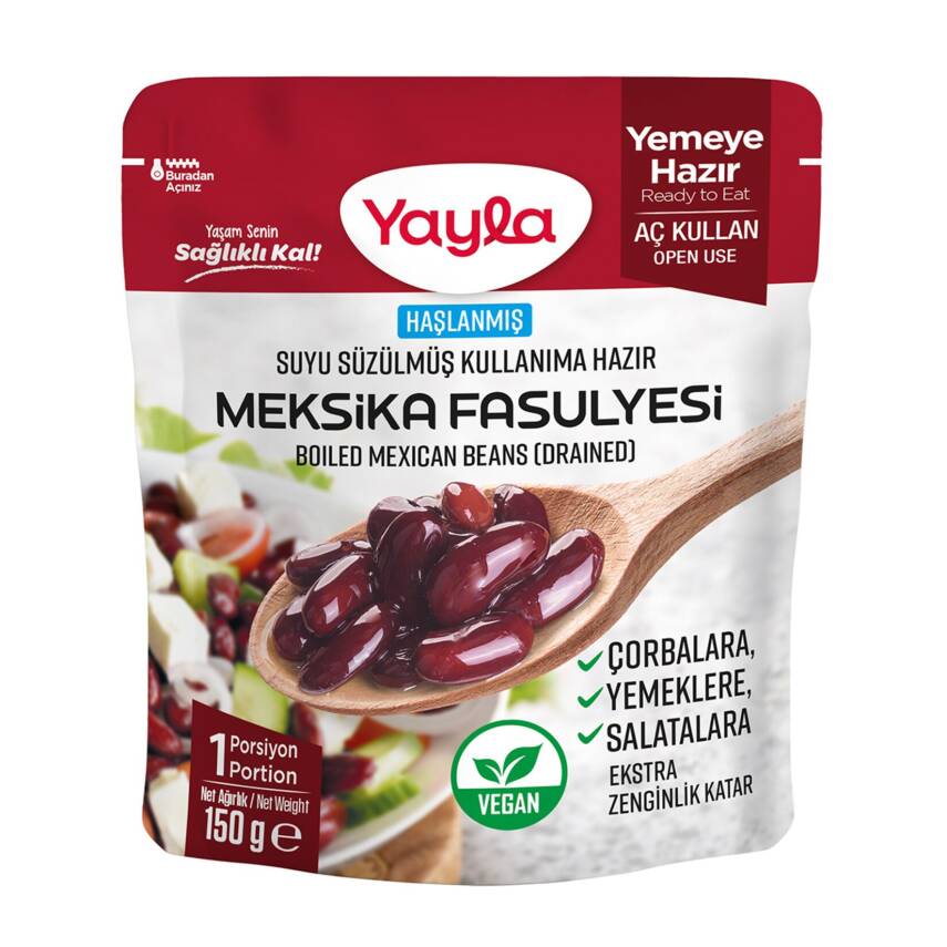 Yayla Haşlanmış Suyu Süzülmüş Meksika Fasulyesi 150G - 1