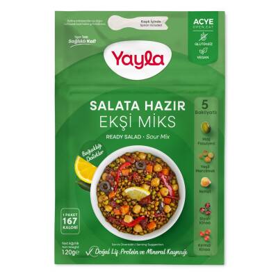 Yayla Salata Hazır Ekşi Miks 120 G - Yayla