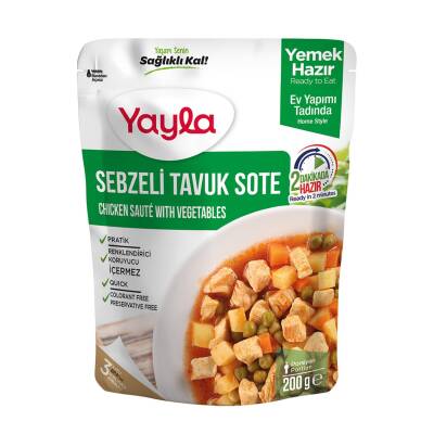 Yayla Sebzeli Tavuk Sote 200 G - Yayla