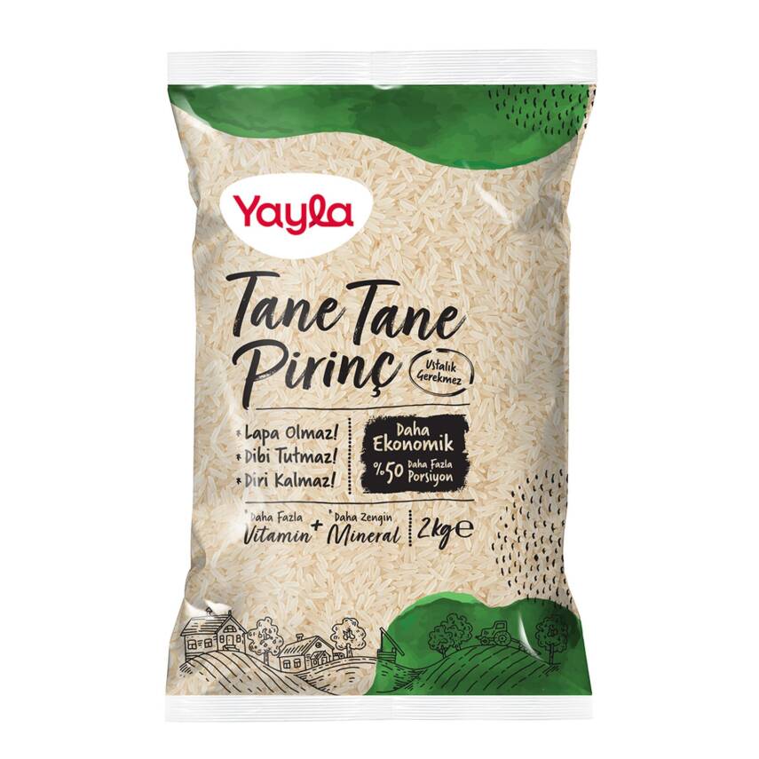 Yayla Tane Tane Pirinç 2 Kg - 1