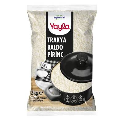 Yayla Trakya Baldo Pirinç 2 Kg - Yayla