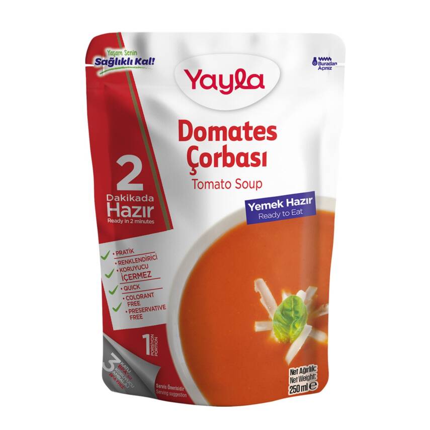 Yayla Yemek Hazır Domates Çorbası 250 G - 1