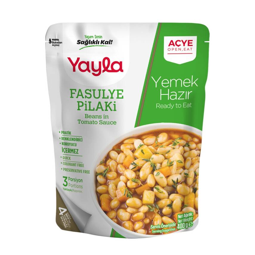 Yayla Yemek Hazır Fasulye Pilaki 400 G - 1