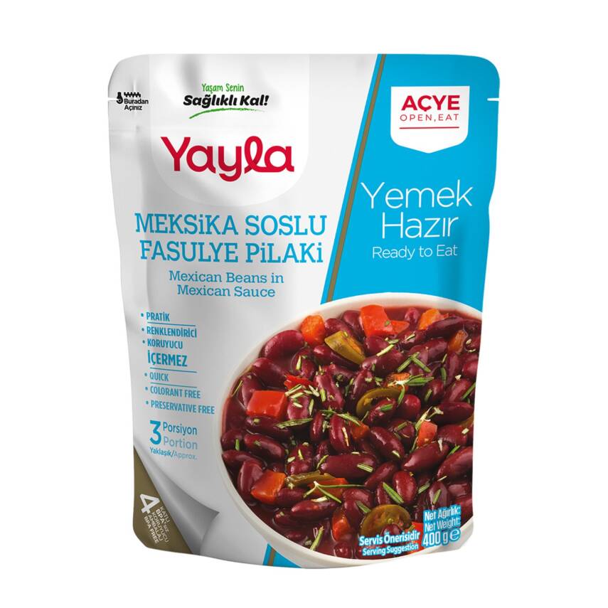 Yayla Yemek Hazır Meksika Soslu Pilaki 400 G - 1