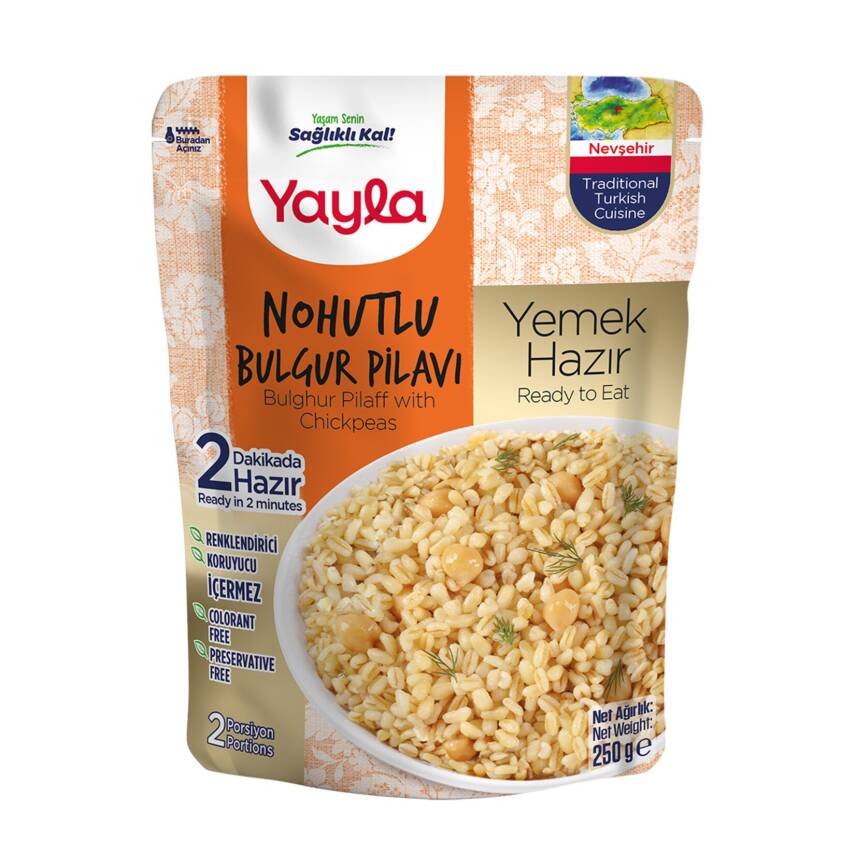 Yayla Yemek Hazır Nohutlu Bulgur Pilavı 250 G - 1