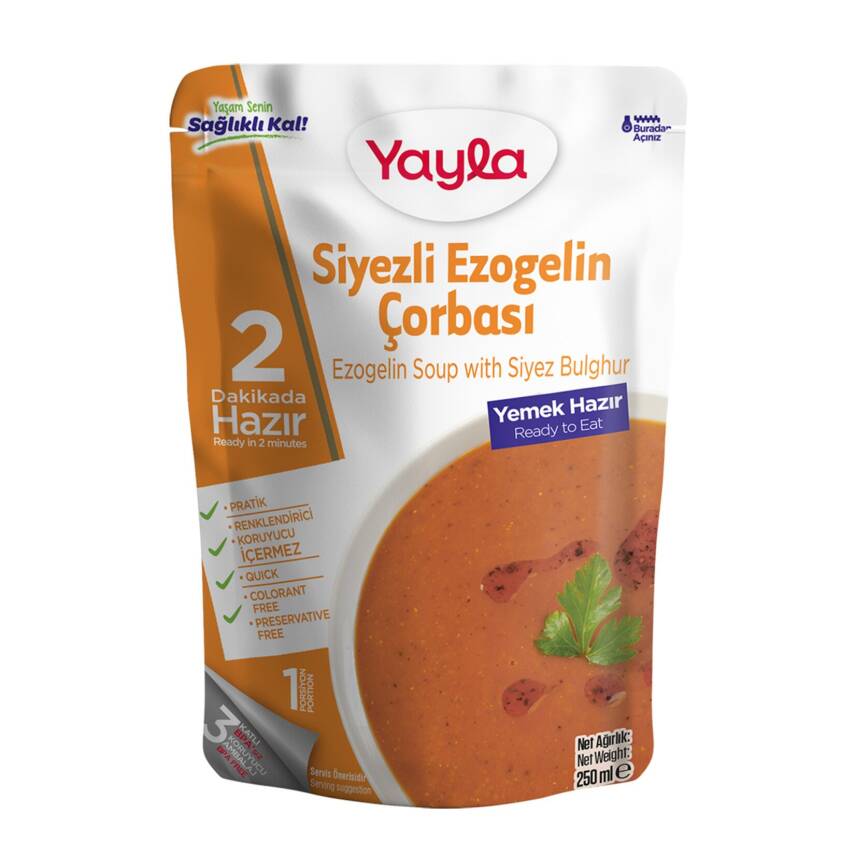 Yayla Yemek Hazır Siyezli Ezogelin Çorbası 250 G - 1