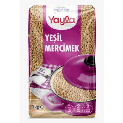 Yayla Yeşil Mercimek 1 Kg - Yayla