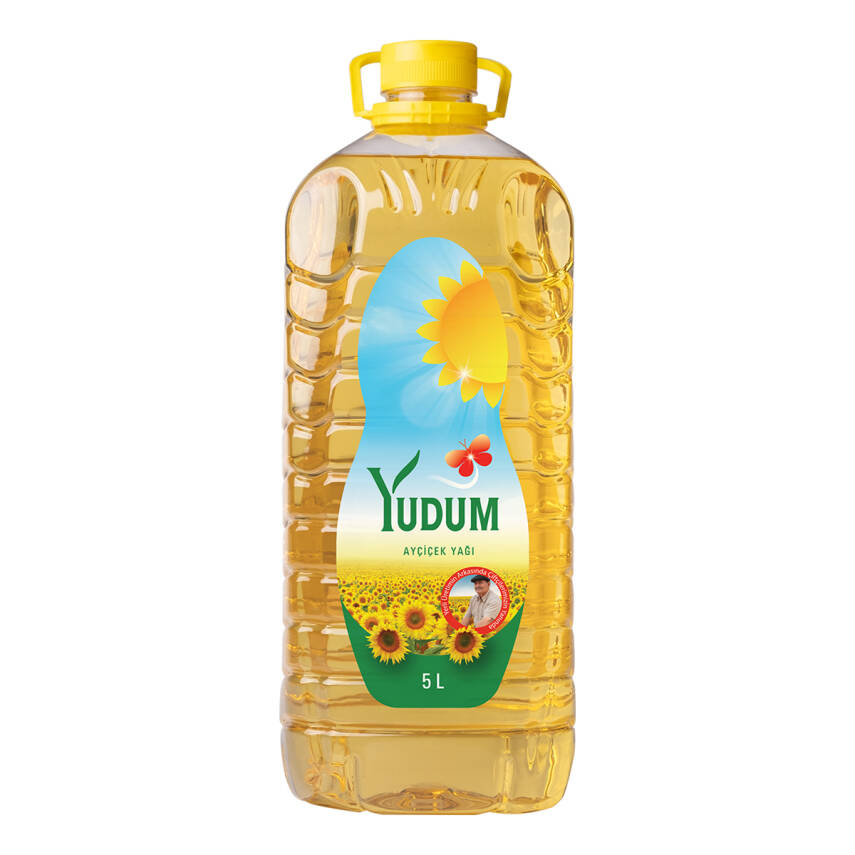 Yudum Ayçiçekyağı 5 L (Köşeli Pet) - 1