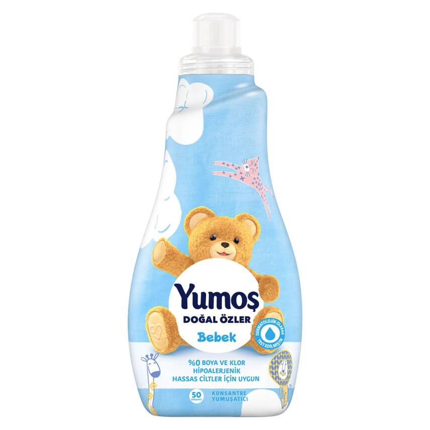 Yumoş Çamaşır Yumuşatıcısı Doğal Özler Bebek 50 Yıkama 1200 Ml - 1