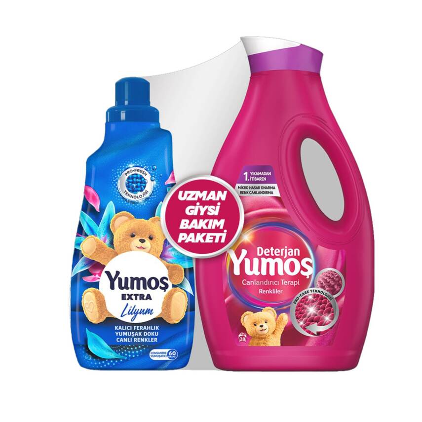 Yumoş Deterjan Renkli 1.69 L + Yumoş Lilyum 1.44 L - 1