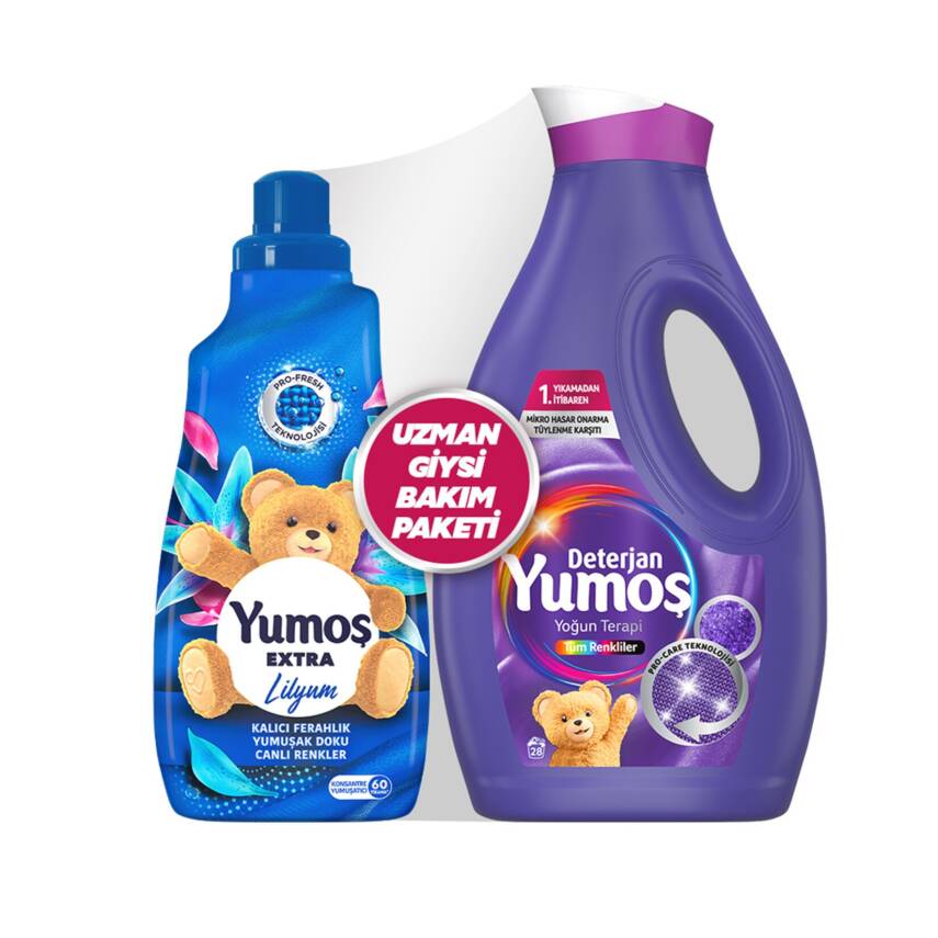 Yumoş Deterjan Tüm Renkliler 1.69 L + Lilyum 1.44 L - 1