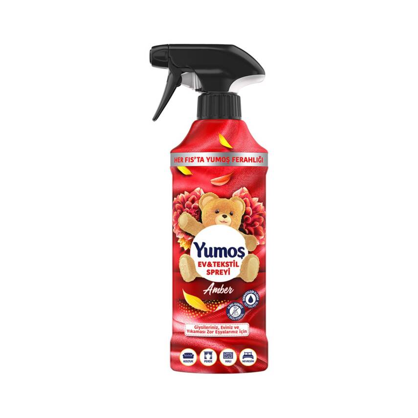 Yumoş Ev ve Tekstil Spreyi Amber Yıkanması Zor Eşyalar İçin 450 Ml - 1