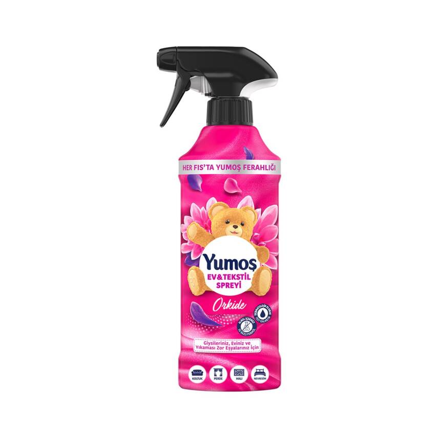Yumoş Ev veTekstil Spreyi Orkide Yıkanması Zor Eşyalar İçin 450 Ml - 1