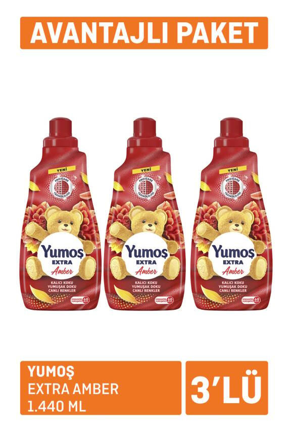 Yumoş Extra Amber 3 x 1440 Ml - 1
