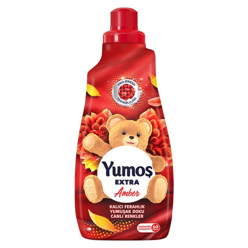 Yumoş Extra Konsantre Çamaşır Yumuşatıcı Amber 1440 ml 60 Yıkama - 1