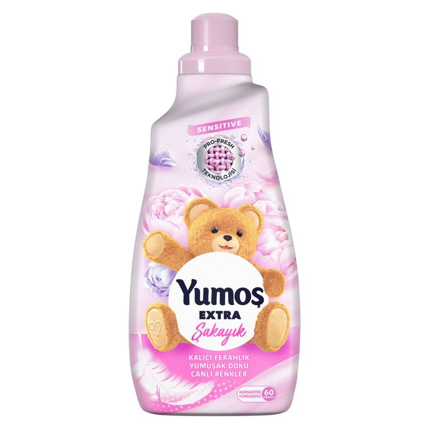 Yumoş Extra Konsantre Çamaşır Yumuşatıcı Şakayık 1440 ml 60 Yıkama - 1