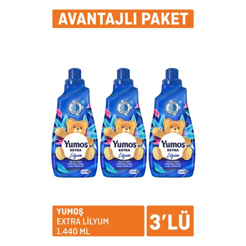 Yumoş Extra Lilyum 3 x 1.440 Ml - 1