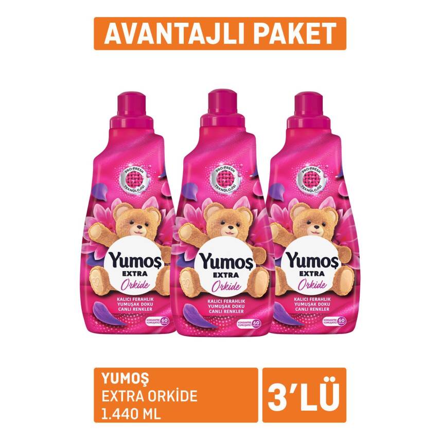 Yumoş Extra Orkide 3 x 1.440 Ml - 1