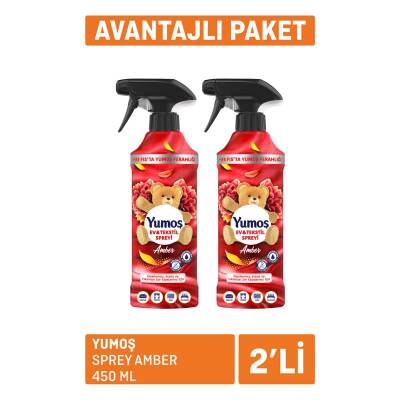 Yumoş Sprey Amber 2 x 450 Ml - Yumoş