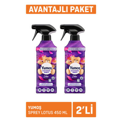 Yumoş Sprey Lotus 2 x 450 Ml - Yumoş