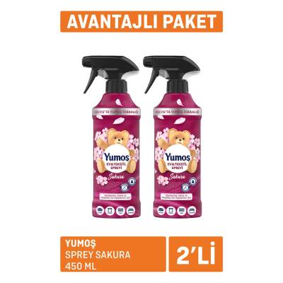 Yumoş Sprey Sakura 2 x 450 Ml - Yumoş