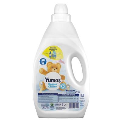 Yumoş Yumuşatıcı Hassas Ciltler İçin 3000 ML 30 Yıkama - Yumoş