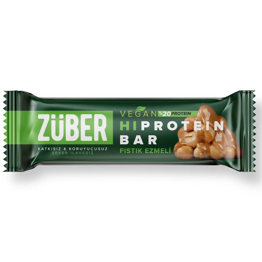 Züber Fıstık Ezmeli Vegan Protein Bar 45 G - 1
