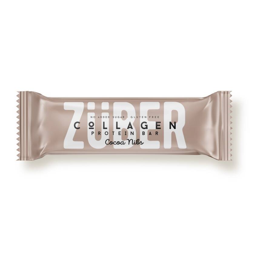 Züber Kakao Çekirdekli Kolajen Proteinli Bar 35 G - 1