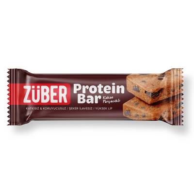 Züber Kakao Parçacıklı Protein Bar 35 G - Züber