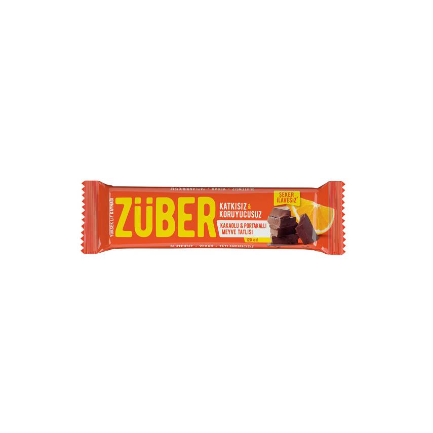 Züber Kakaolu ve Portakallı Meyve Barı 40 G - 1
