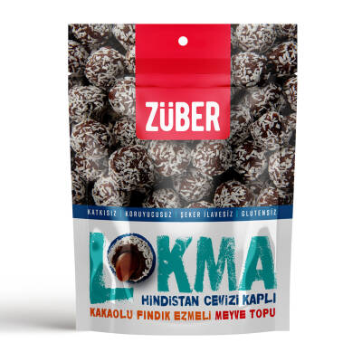 Züber Lokma Hindistan Cevizi Kaplı Meyve Topu 96 G - Züber