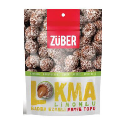 Züber Lokma Limonlu Badem Ezmeli Meyve Topu 96 G - Züber