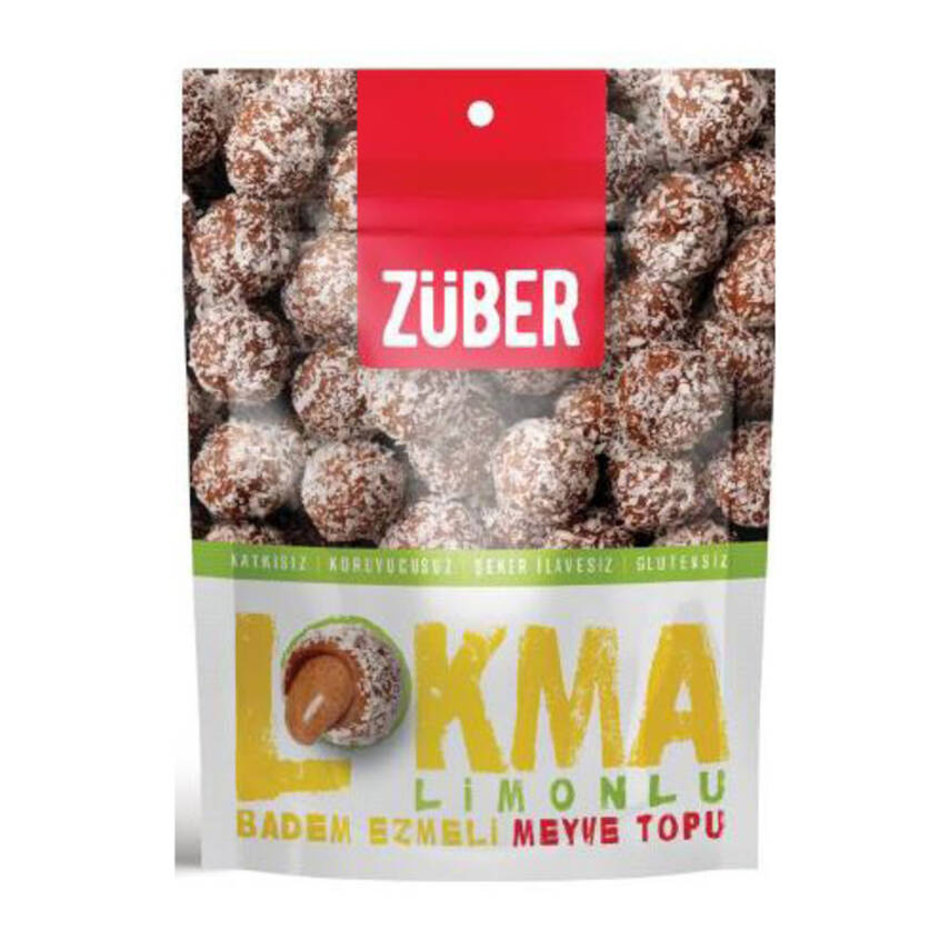 Züber Lokma Limonlu Badem Ezmeli Meyve Topu 96 G - 1