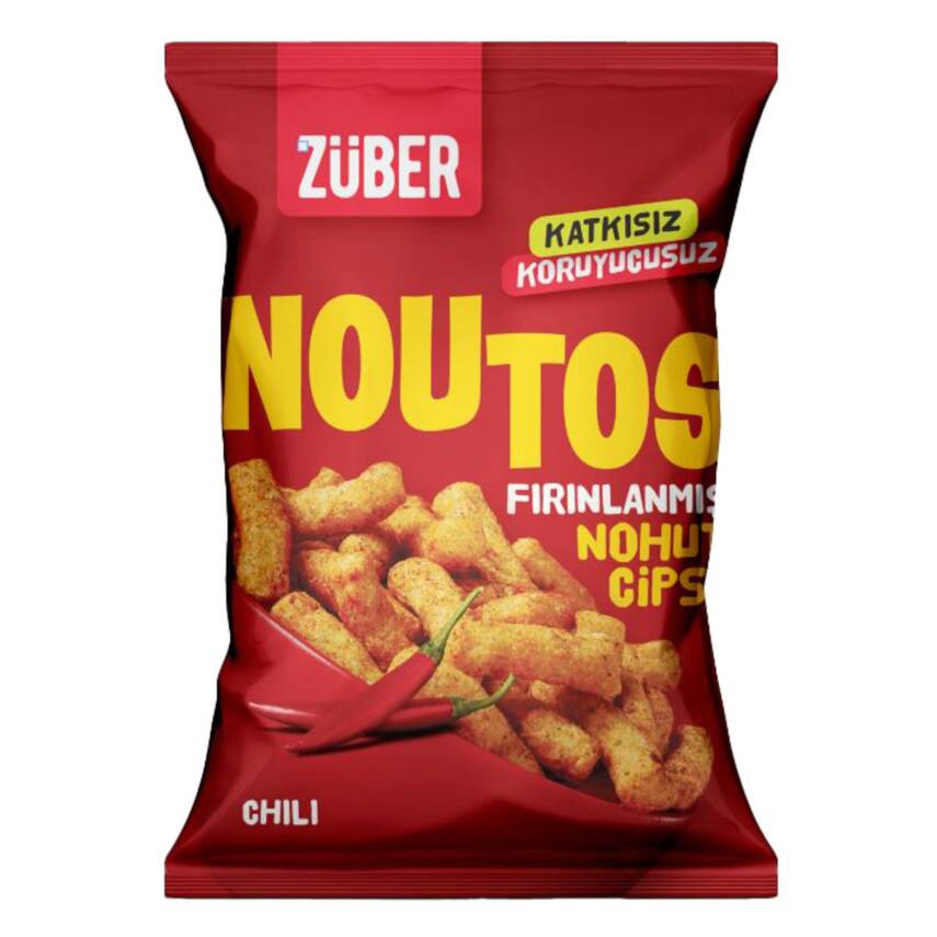 Züber Noutos Fırınlanmış Nohut Cipsi Chili 55 G - 1