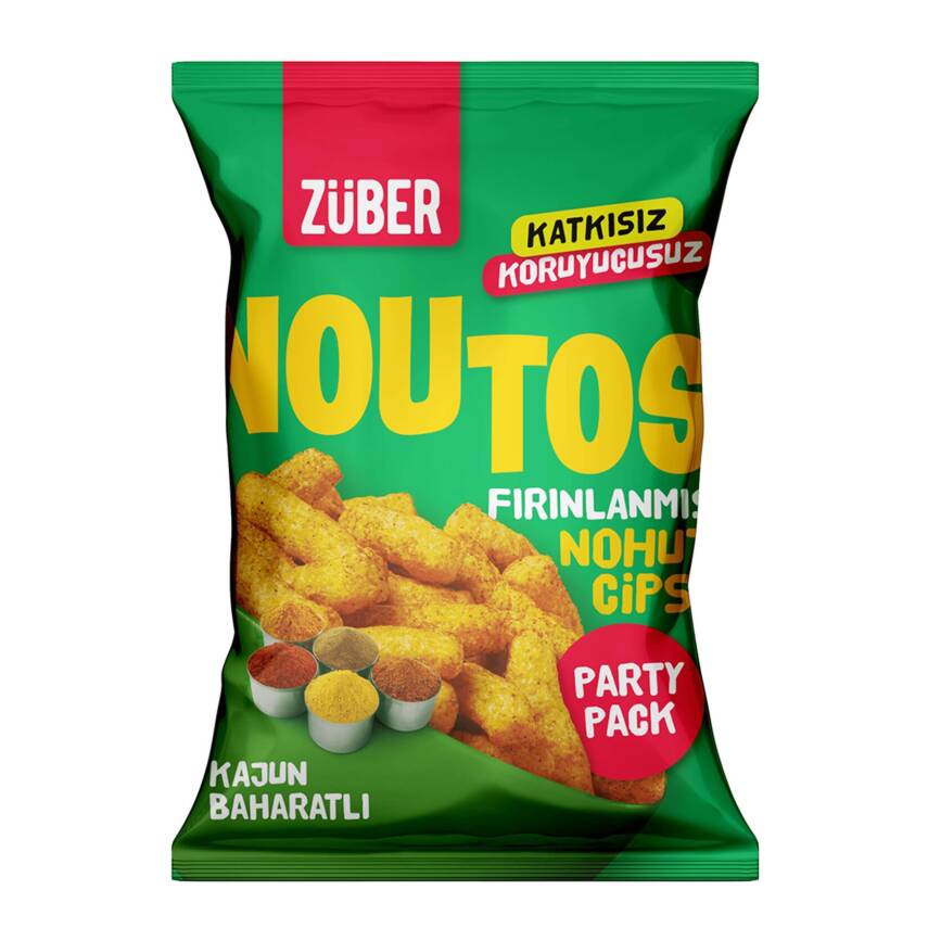 Züber Noutos Kajun Baharatlı Nohut Cipsi 75 G - 1