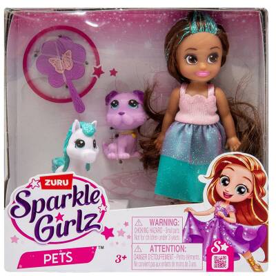 Zuru Bebek ve Simli Parlak Pets 12 Cm - Zuru
