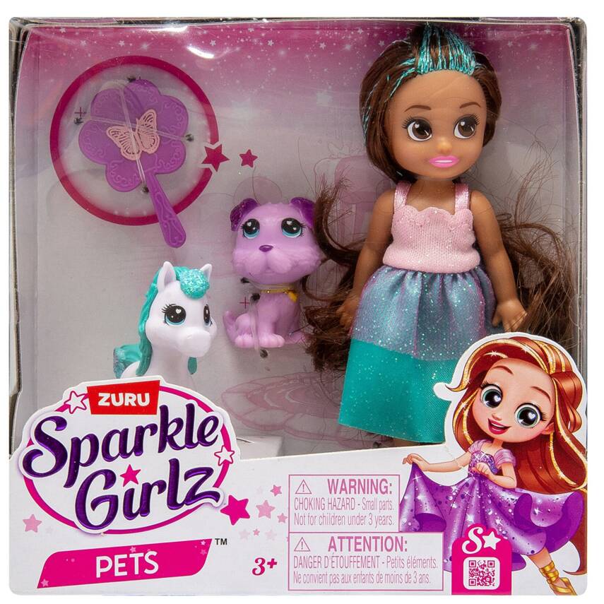 Zuru Bebek ve Simli Parlak Pets 12 Cm - 1